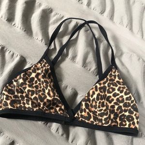 American Apparel Cheetah Bralette